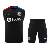 Maillot d'entraînement d'avant-match Barcelone 2024/25 (maillot + short)